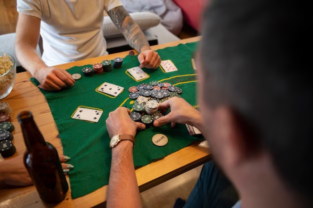 Texas Poker live-dealer table on son togel mobile app